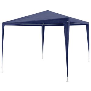 vidaXL Tonnelle de jardin Tente de r&eacute;ception Chapiteau Bleu 3x3m