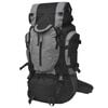 vidaXL Sac &agrave; dos de randonn&eacute;e XXL 75 L noir et gris