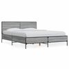 vidaXL Cadre de lit sans matelas sonoma gris 120x200 cm