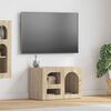 vidaXL Meuble TV Ch&ecirc;ne Sonoma 60 x 35 x 40 cm Bois d'ing&eacute;nierie