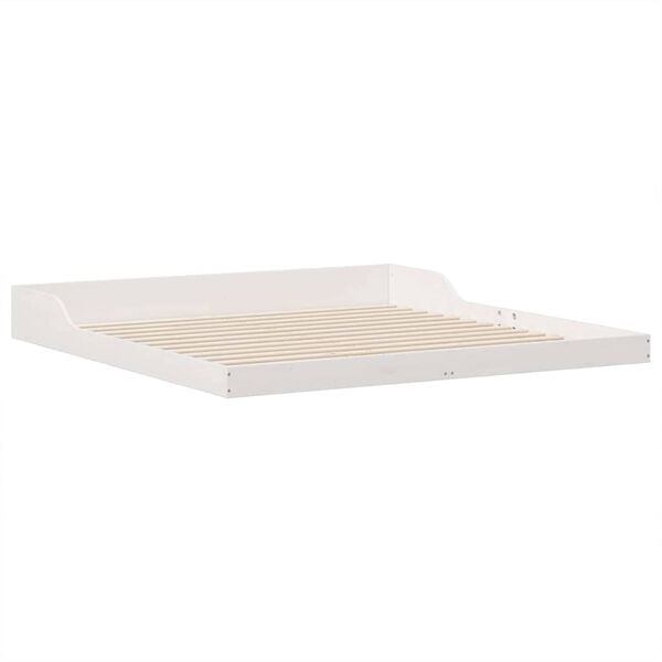 vidaXL Cadre de lit Blanc 180 x 220 cm Pin massif