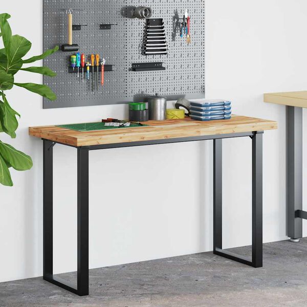 vidaXL Dessus de bureau fini &agrave; l'huile 140x50x4cm bois d'acacia massif