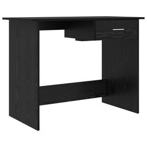 vidaXL Bureau Ch&ecirc;ne noir 100 x 50 x 76 cm Bois d'ing&eacute;nierie