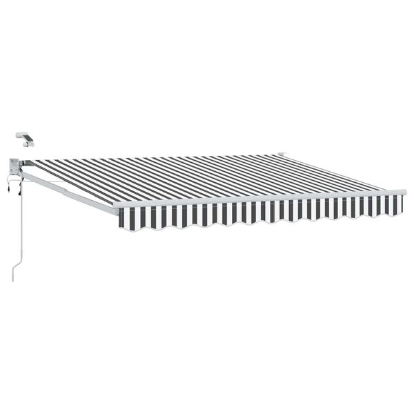 vidaXL Auvent r&eacute;tractable &eacute;lectrique Anthracite et blanc 3 x 2 m