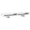 vidaXL Support de moniteur blanc 100x27x15 cm bois d'ing&eacute;nierie