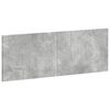 vidaXL T&ecirc;te de lit murale HOORN Gris b&eacute;ton Bois d'ing&eacute;nierie
