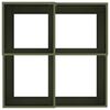 vidaXL Cache-pot de jardin Vert olive 80 x 80 x 48 cm Acier