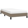 vidaXL Cadre de lit sans matelas taupe 100x200 cm tissu