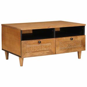 vidaXL Table basse Marron Clair 80 x 54 x 40 cm Bois d'acacia massif