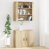 vidaXL Armoire murale Chêne sonoma 80x33x80 cm Bois d'ingénierie
