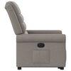 vidaXL Fauteuil inclinable &eacute;lectrique taupe tissu