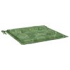 vidaXL Coussins de chaise lot de 4 motif de feuilles 40x40x4 cm tissu