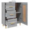vidaXL Buffet Sonoma gris 69,5x34x90 cm Bois d'ing&eacute;nierie