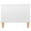 vidaXL Table basse Blanc brillant 90x50x40 cm Bois d'ingénierie