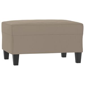 vidaXL Repose-pied Taupe 70x55x41 cm Tissu microfibre