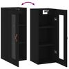vidaXL Armoire murale noir 34,5x34x90 cm