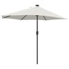 vidaXL Parasol de jardin Sable 294 x 150 x 224 cm Polyester et Acier