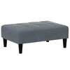 vidaXL Repose-pied gris fonc&eacute; 77x55x31 cm velours