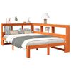 vidaXL Lit biblioth&egrave;que sans matelas cire marron 120x190cm pin massif