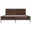 vidaXL Cadre de lit sans matelas chêne marron 160x200 cm