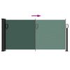 vidaXL Auvent lat&eacute;ral r&eacute;tractable vert fonc&eacute; 100x300 cm