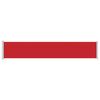 vidaXL Auvent lat&eacute;ral r&eacute;tractable de patio 117x600 cm Rouge
