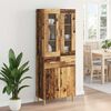 vidaXL Haut Armoire Bois Ancien 69,5 x 34 x 180 cm Bois d'ing&eacute;nierie