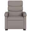 vidaXL Fauteuil inclinable taupe tissu