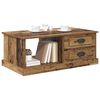 vidaXL Table basse Bois Ancien 90 x 50 x 35 cm Bois d'ing&eacute;nierie