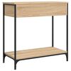 vidaXL Table console ch&ecirc;ne sonoma 75x34,5x75 cm bois d'ing&eacute;nierie