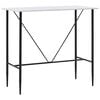 vidaXL Table de bar Blanc 120x60x110 cm MDF