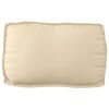 vidaXL Set de coussins de palette 2 pcs Beige Tissu Oxford