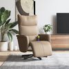 vidaXL Fauteuil inclinable de massage repose-pieds cappuccino