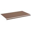 vidaXL Tissu de remplacement pour auvent marron 6x3,5 m polyester