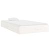 vidaXL Cadre de lit sans matelas blanc bois massif 90x200 cm