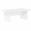 vidaXL Table basse Blanc brillant 93 x 53 x 33 cm Bois d'ing&eacute;nierie