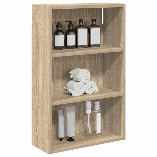vidaXL Armoire murale de salle de bain Ch&ecirc;ne Sonoma 40 x 16 x 62,5 cm