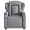 vidaXL Fauteuil inclinable de massage gris clair tissu