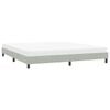 vidaXL Cadre de lit sans matelas gris clair 180x210 cm velours