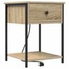 vidaXL Cabinet de chevet Ch&ecirc;ne Sonoma 42 x 41 x 56 cm