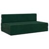 vidaXL Canap&eacute;-lit pliable Vert fonc&eacute; 152 x 86,5 x 60 cm Tissu