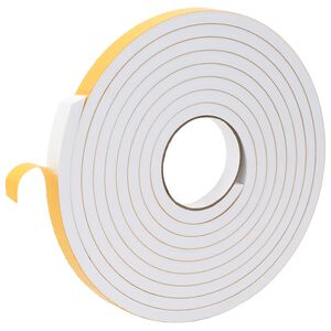 vidaXL Ruban adh&eacute;sif en mousse 10 pc Blanc 20mm x 5m Mousse CR