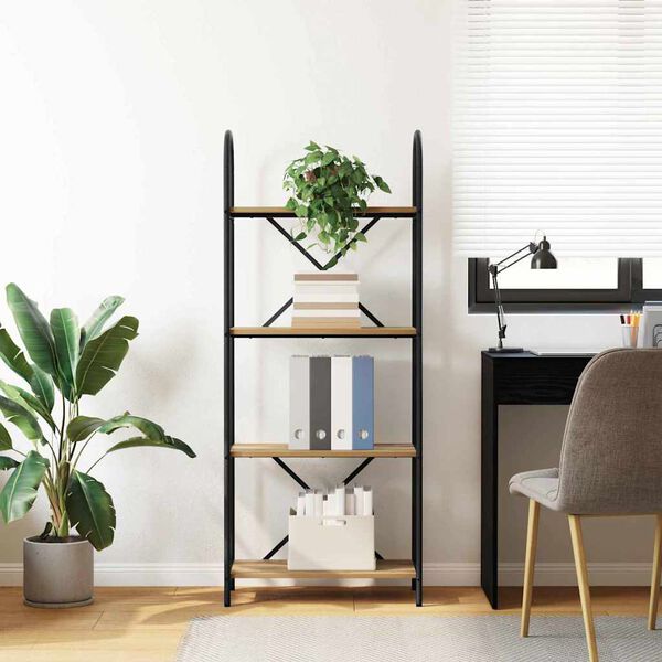 vidaXL &Eacute;tag&egrave;re Ch&ecirc;ne artisanal 60 x 30 x 146 cm Bois d'ing&eacute;nierie