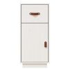 vidaXL Buffet Blanc 34x40x75 cm Bois massif de pin