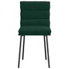 vidaXL Chaises &agrave; manger lot de 6 vert fonc&eacute; velours