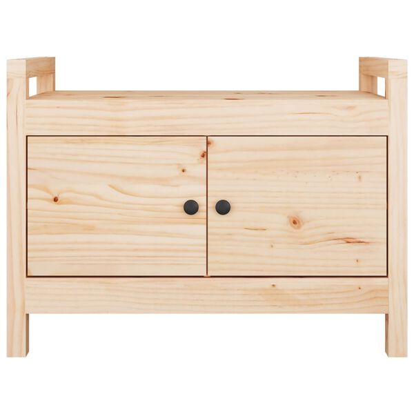 vidaXL Banc d'entr&eacute;e 80x40x60 cm Bois de pin massif