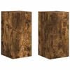 vidaXL Meuble TV mural 2 pc Ch&ecirc;ne fum&eacute; Bois d'ing&eacute;nierie