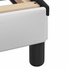 vidaXL Cadre de lit Viana sans matelas blanc et noir 160x200 cm similicuir