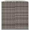 vidaXL Boîte à coussins de jardin Résine tressée 291x100,5x104 cm Gris