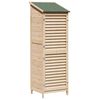 vidaXL Abri de jardin Naturel 59 x 56 x 176 cm Bois de Sapin Massif